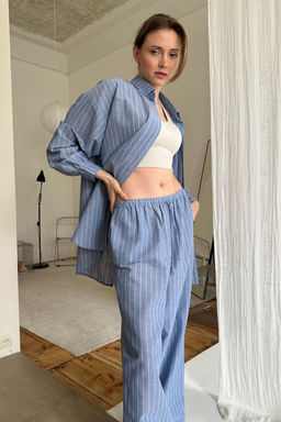 Костюм женский SET065/07/Голубой, белый - M&G all natural фото 6