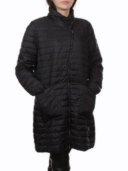 K-532 BLACK Куртка демисезонная стеганая женская (70 гр. холлофайбер)