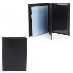 Обложка для авто+паспорт Croco-ВП-103 натуральная кожа черный пулл-ап (254) 238520