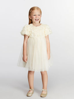 Bisiklet Yaka K?z ?ocuk Abiye Elbise