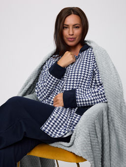 Пижама женская из футера Салли синий - Амадэль фото 28