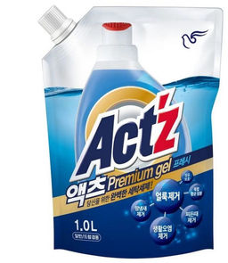 Концентрированный гель для стирки белья для машин с вертикальной и горизонтальной загрузкой (аромат мяты). -ACTZ Primium Gel Fresh. 1000 ml