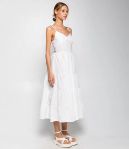 Сарафан #КТ1509, белый