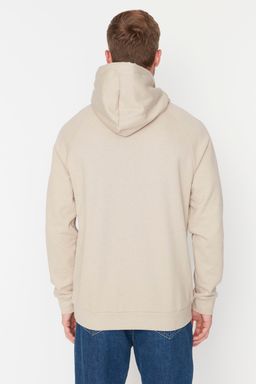 TRENDYOL MAN Gri Regular/Normal Kesim Kapusonlu Ici Polar/S?cak Tutan Sweatshirt TMNAW23SW00194 - Trendyolmilla фото 5