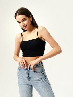 Женский топ 3 (черный) - Милаша фото 2