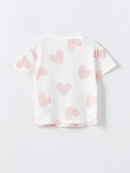 Bisiklet Yaka Minnie Mouse Bask?l? K?z ?ocuk Ti??rt