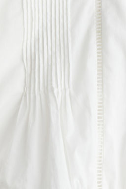 Blusa de algod?n con inserciones de encaje - H&m фото 3