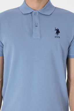 Erkek Slim Fit Polo Yaka Mavi Basic Ti__rt Sepette S_rpriz _ndirim - U.s. polo assn фото 13
