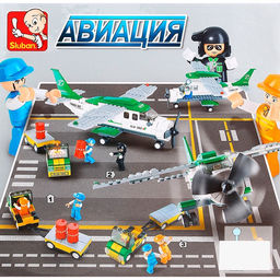 Конструктор Sluban «Транспортный самолёт», 251 деталь