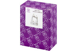 Фигурка декор. 7*3,5*9,5 см "Пара кошечек" белая, золото