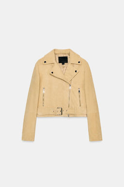 ZW COLLECTION LIMITED EDITION SUEDE LEATHER JACKET - Zara фото 5