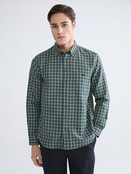 Regular Fit Ekose Gabardin Erkek G?mlek