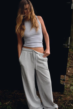 WASHED EFFECT TROUSERS