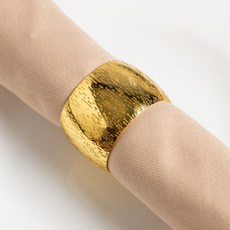 Набор салфеток с декоративными кольцами «Этель» Beige pleasure, 40×40 см - 4 шт., 100% хлопок, саржа 190 г/м²