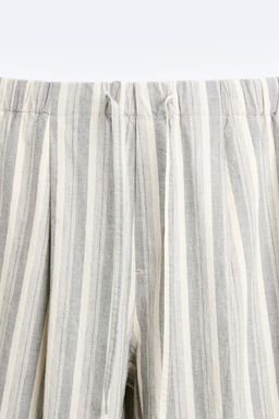WIDE-FIT STRIPED TROUSERS - LIMITED EDITION - Zara фото 9