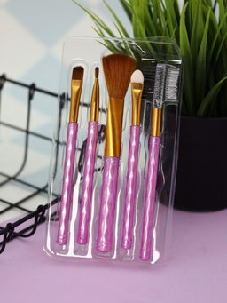 Набор кистей для макияжа "Neon Muse", 5 шт., purple