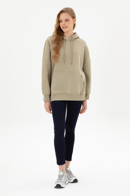 Kad_n A__k Haki Basic Sweatshirt Sepette S_rpriz _ndirim - U.s. polo assn фото 4