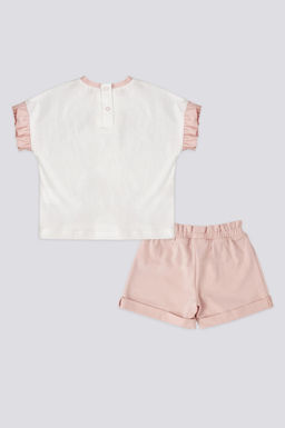 Комплект из двух белых футболок с короткими рукавами для маленьких девочек Неожиданная скидка в корзине - U.s. polo assn фото 2