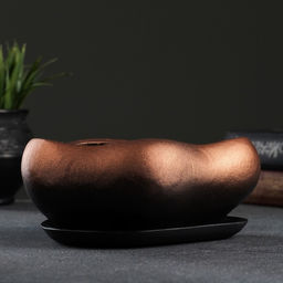 Горшок Бонсай малый для кактусов и суккулентов, бронза, 0,6, л/ 17х14х8см - Хорошие сувениры фото 2