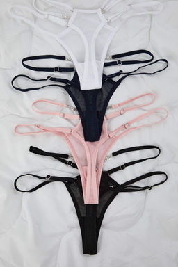 Cok Renkli 4lu Paket Tul Aksesuar Detayl? Tanga Orme Kulot THMAW26KU00045 - Trendyolmilla фото 3