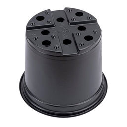 10шт. Горшок для рассады 0,8л d12см h11см (полистирол) черный