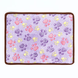 Коврик для отдыха животных, двусторонний (флис+ротанг), 40 х 30 см, сиреневый - Пижон фото 3