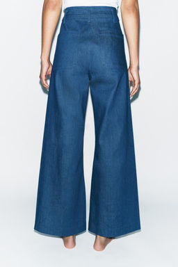 ZW COLLECTION HIGH-WAIST WIDE-LEG JEANS WITH POCKETS - Zara фото 5