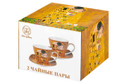 Чайная пара Elan Gallery Поцелуй 4 предмета 250 мл New Bone China  фото 17