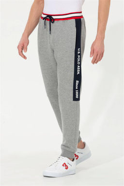 U. S. Polo Assn / Мужские серые меланжевые спортивные штаны - U.s. polo assn фото 10
