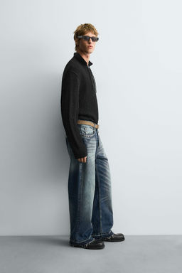 TEXTURED KNIT CORD POLO SHIRT - Zara фото 4