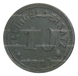 10 пфеннигов 1917 года Германия  Нотгельд Айслибен
