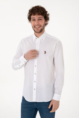 Erkek Beyaz Uzun Kollu Basic G_mlek Sepette S_rpriz _ndirim - U.s. polo assn фото 10
