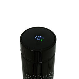 Термос Мастер К Basic, 500 мл, с ситечком, с датчиком температуры, сохраняет тепло 10 ч, нержавеющая сталь, синий, чёрный