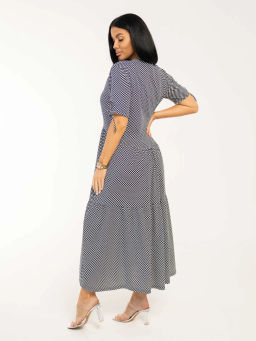 Платье женское, цвет черный белый - Барболета фото 7