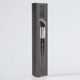 Кисть для макияжа «PREMIUM», 17 см, цвет чёрный