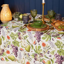 Скатерть Этель. Фруктовый сад, 149?180 см, 100% хлопок, саржа 190 г/м?