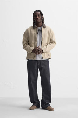 CONTRAST COLLAR JACKET