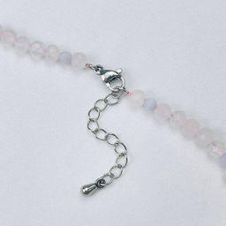 Колье из Розового кварца и Голубого агата 45 см +