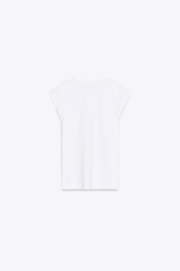 WASHED COTTON T-SHIRT - Zara фото 6