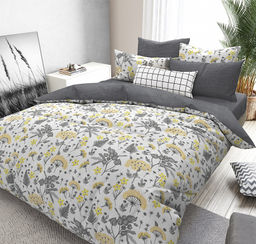 Белла Желтая Постельное белье из Поплина 1,5 спальный