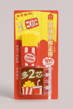 Корректор "French fries", red + 2 сменных блока