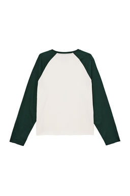 CAMISETA CROPPED FIT COLOR BLOCK / Verdes
