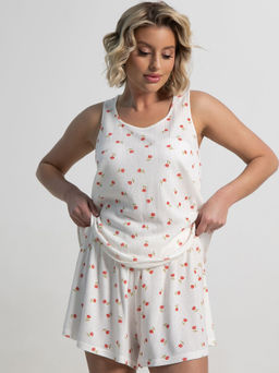 Костюм домашний с шортами Мила (белый) К15212-1М - Lt collection фото 6