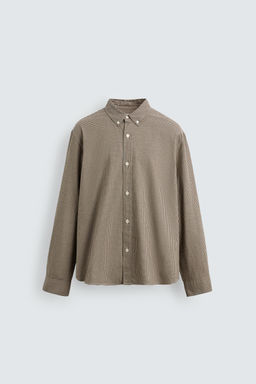 REGULAR FIT CHECK SHIRT - Zara фото 7
