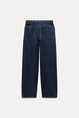 ZW COLLECTION STRAIGHT-LEG MID-RISE JEANS - Zara фото 8