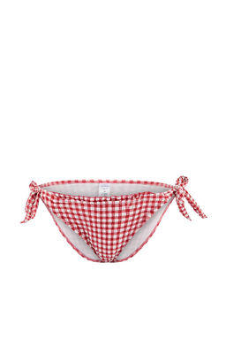 K?rm?z? Potikareli Dokulu F?rf?rl? Regular Normal Bel Bikini Alt? TBESS22BA0074