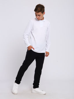 Ладошки / Рубашка-поло Василий белый  фото 12