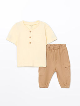 D??meli Erkek Bebek Ti??rt ve E?ofman Alt? 2li