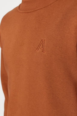 TRENDYOL MAN Antrasit Oversize/Genis Kesim Yar?m Bal?kc? Yaka Harf Nak?sl? Sweatshirt Ici Polarl? TMNAW24SW00046 - Trendyolmilla фото 11