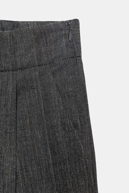 ZW COLLECTION WIDE-LEG WOOL TROUSERS - Zara фото 5